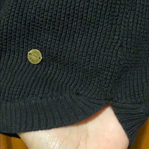 LRL Lauren Jeans CO black cowl neck sweater - Picture 6 of 12